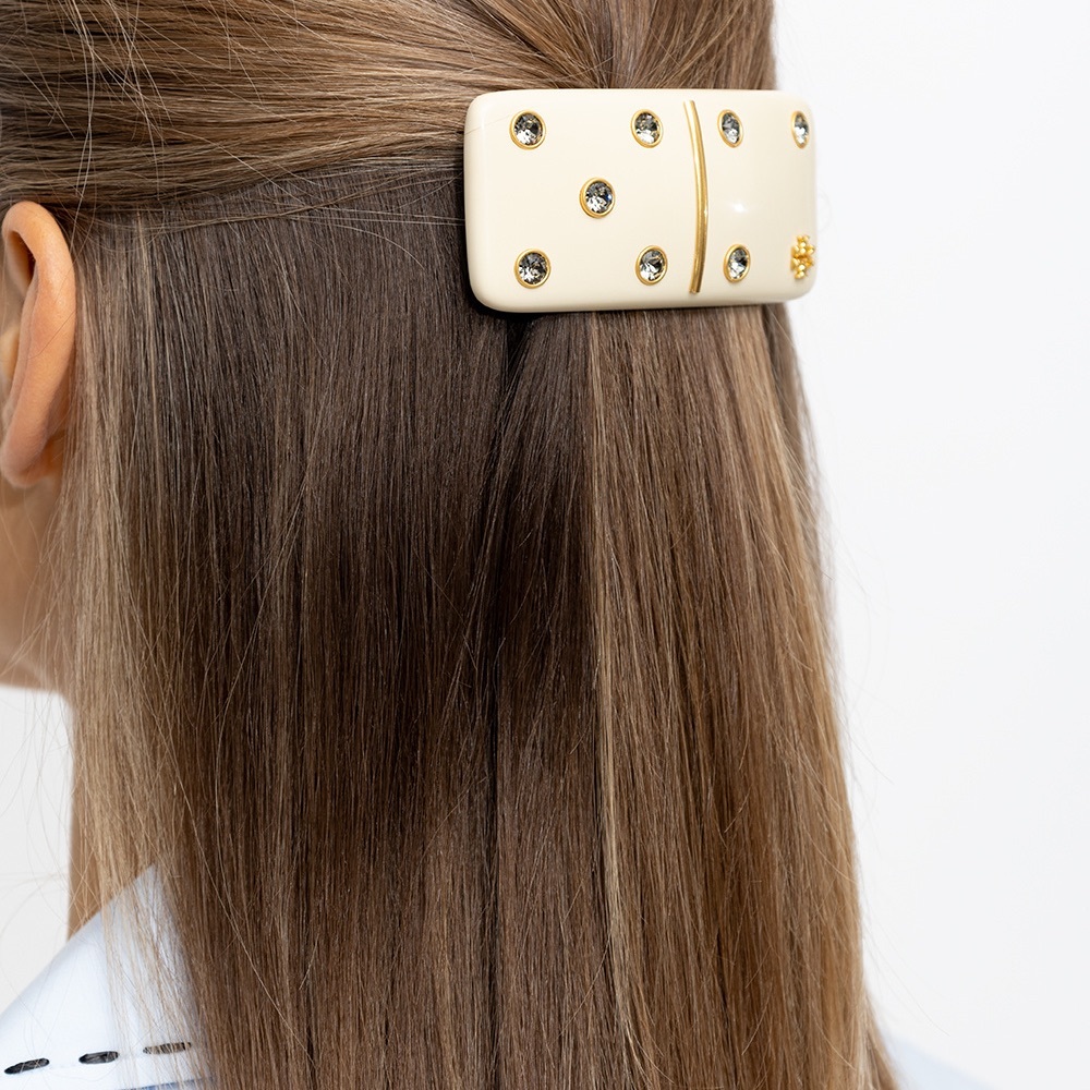 Tory Burch KIRA DOMINO BARRETTE - Picture 6 of 8
